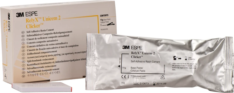 RelyX Unicem 2 Clicker  Packung  11 g Clicker Dispenser transluzent, 1 Anmischblock