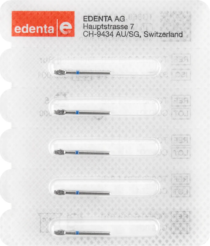 HM-S-Finierer  Packung  5 Stück blau, 12 Schneiden, FG, Figur 277 Eiform, 4,2 mm, ISO 023