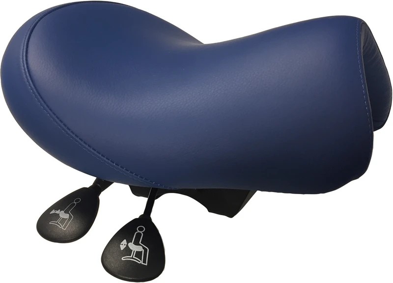 Bambach® Sattelsitz Top  Stück  mit Hebel, merlin-blau, Premium Echtleder