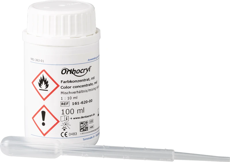 Orthocryl® Farbkonzentrat  Flasche  100 ml Farbkonzentrat rot