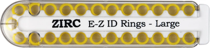 EZ-ID Markierungsringe  Packung  25 Stück neongelb, Ø 6 mm