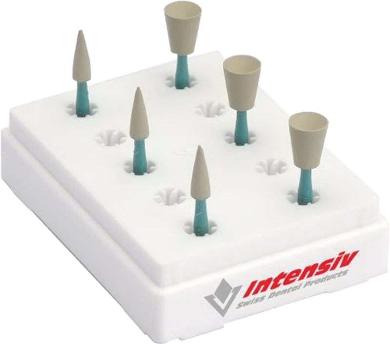 UniglossPolisher  Trial Kit  6 Stück (3 x Flamme, 3 x Kelch), weiß