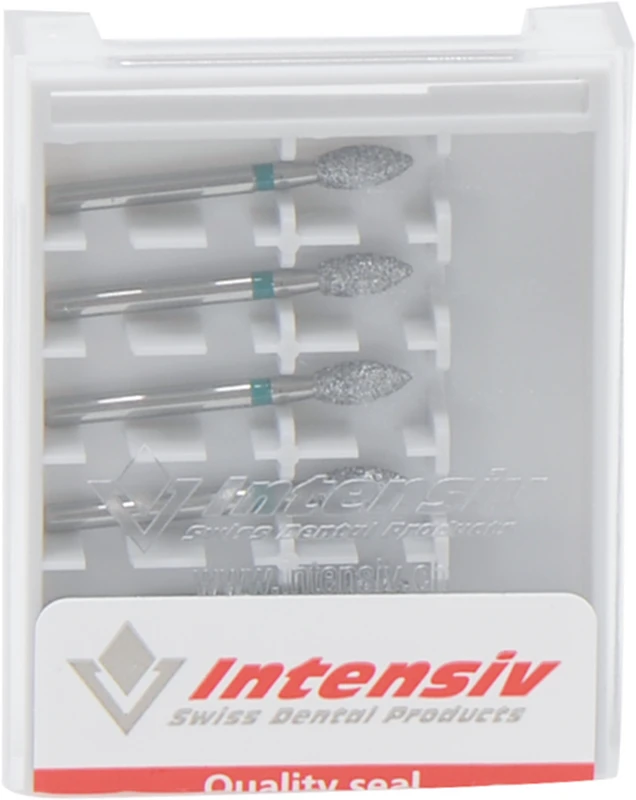 Diamanten 368  Packung  6 Stück grün grob, FG, Figur 257 Knospe, 5 mm, ISO 023