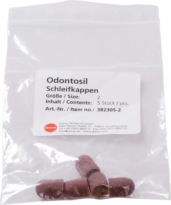 Schleifkappen  Packung  5 Stück rund Ø 11,5 mm, Größe 2 für Träger D38230T2