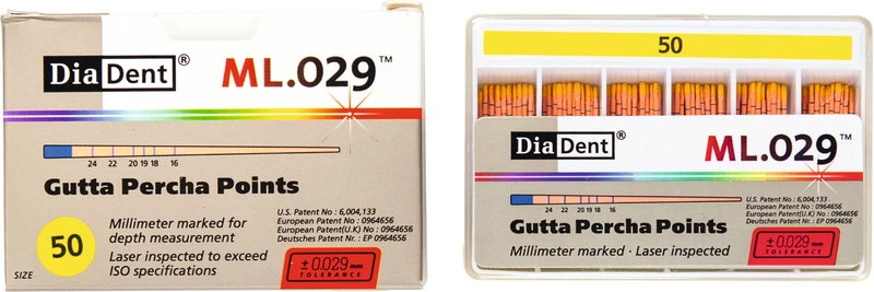 DiaDent® ML.029 Gutta Percha Points  Packung  120 Stück ISO 050
