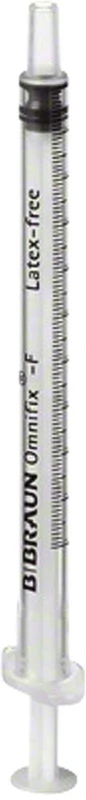 Omnifix®-F  Packung  100 Stück 1 ml, ohne Kanüle, 3-teilig