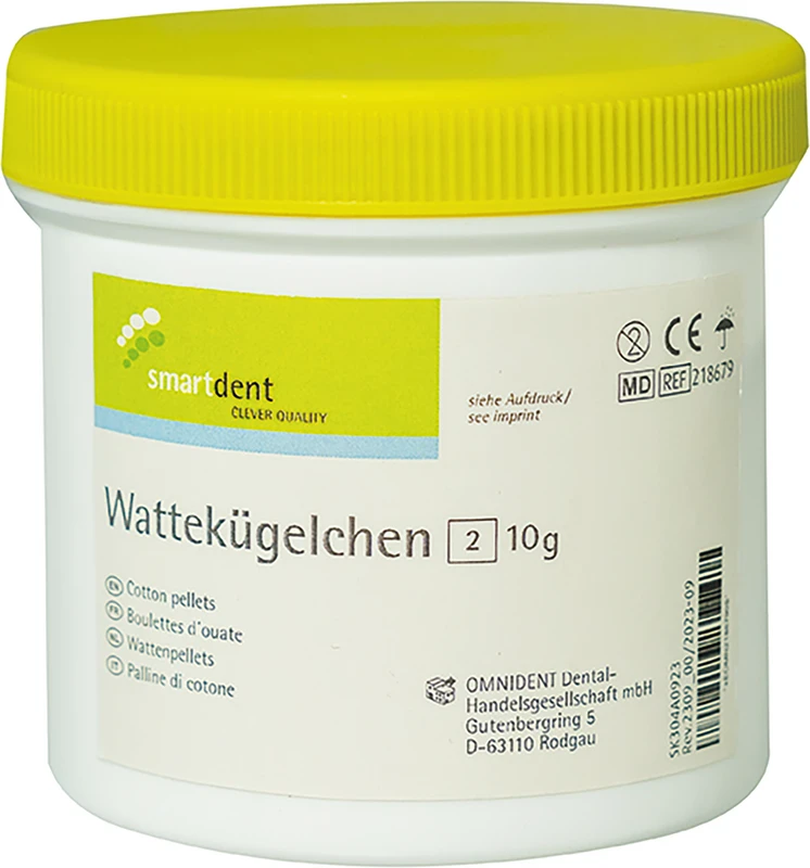 smart Wattekügelchen  Dose  10 g Wattekügelchen Größe 2