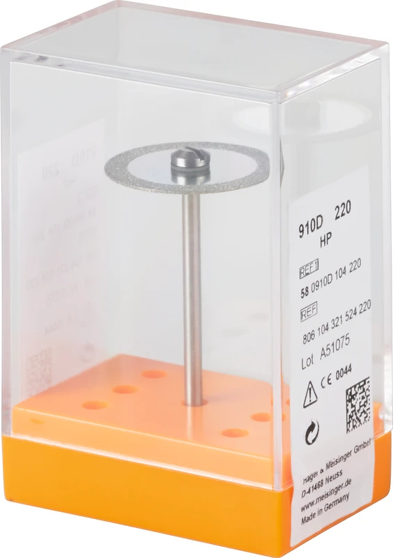 Diamantscheiben 910D  Stück  blau mittel, HP, Figur 321, 0,5 mm, ISO 220