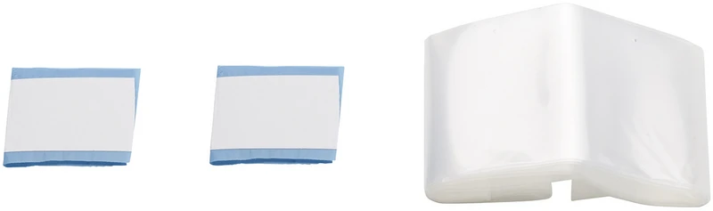 Schlauchüberzug  Packung  50 Stück transparent hellblau 240 cm x 7 cm