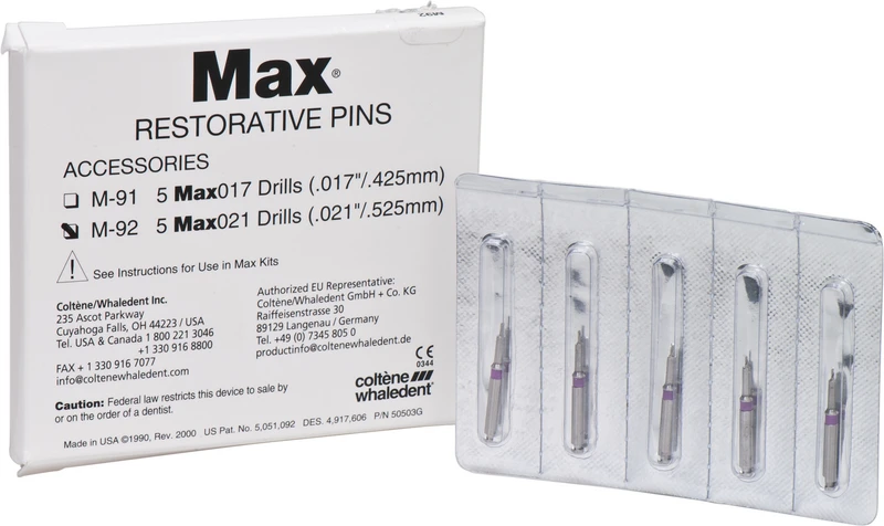 MAX® PINS  Packung  5 Bohrer violett Ø 0,525 mm