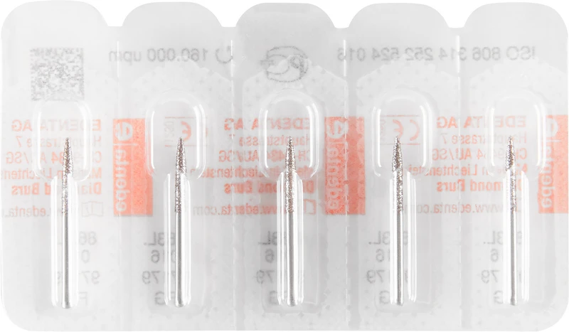 Diamanten 863L  Packung  5 Stück Standard, FG, Figur 252 Flamme, 10,5 mm, ISO 016