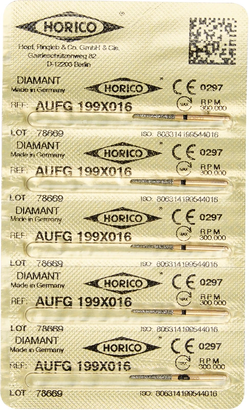 Diamant AuFG 199  Packung  5 Stück schwarz extra grob, FG, Figur 199, ISO 016