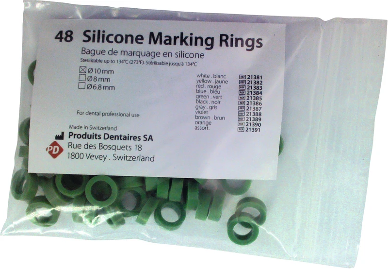 Markierungsringe  Packung  48 Stück grün, Ø 10 mm