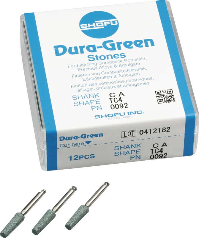 Dura-Green  Packung  12 Stück TC4, RA, ISO 040