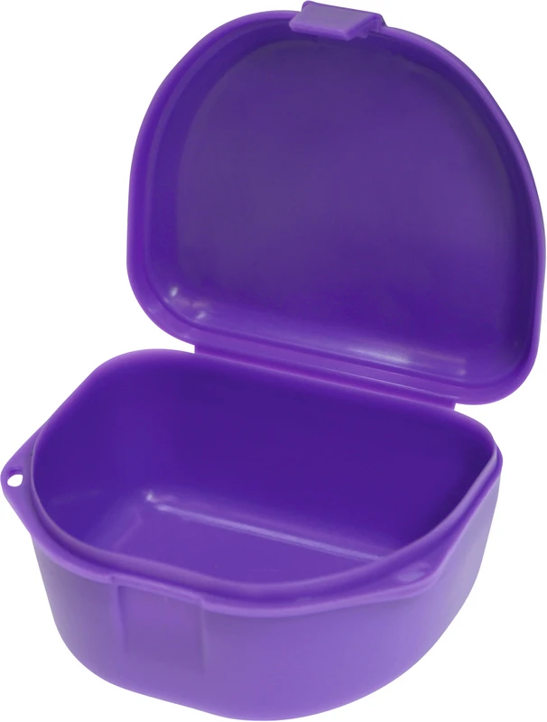 Schienen\Retainerboxen  Packung  12 Stück tief, neonlila