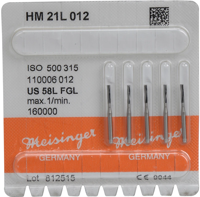 HM-Bohrer 21L  Packung  5 Stück FGL, Figur 110, 6,3 mm, ISO 012