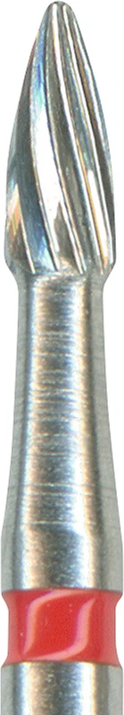 HM-Finierer TC390  Packung  5 Stück rot, 12 Schneiden, FG, Figur 274 Flamme, 3,5 mm, ISO 014