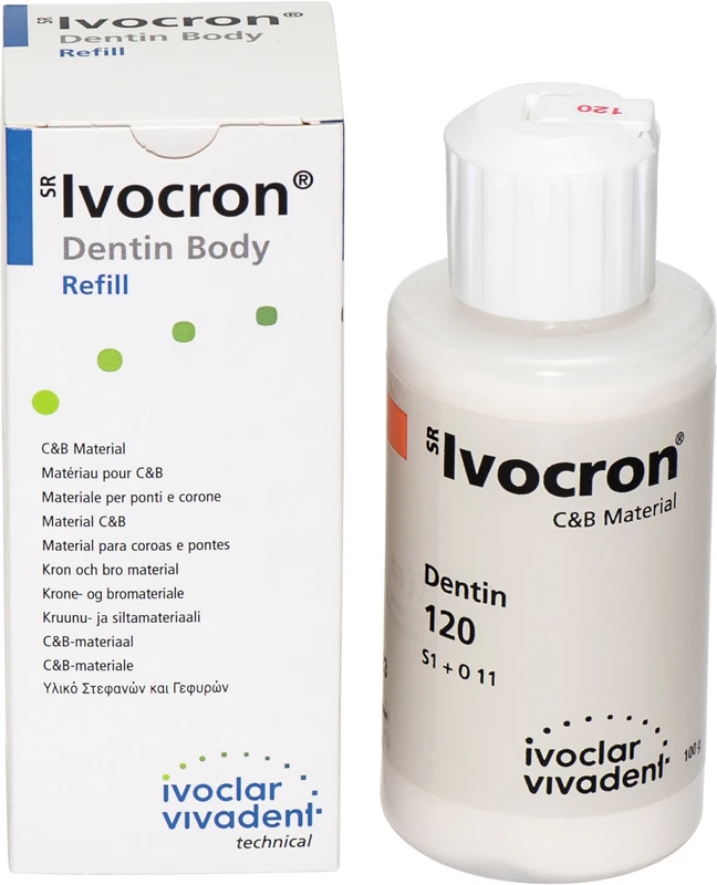 SR Ivocron®  Flasche  100 g Pulver dentin 120\1A