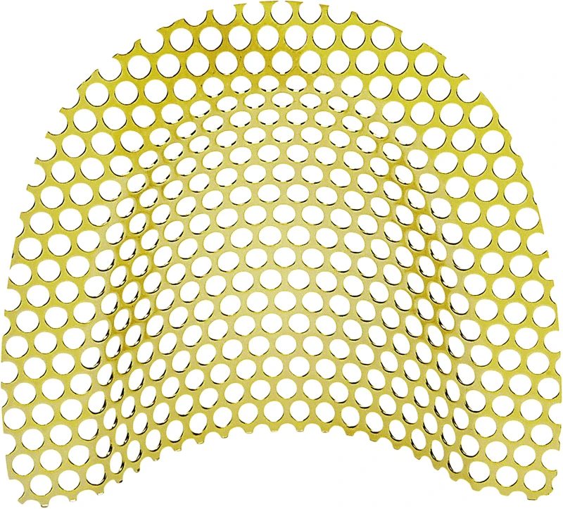 Verstärkungsgitter  Packung  5 Stück vergoldet, Stärke 0,4 mm