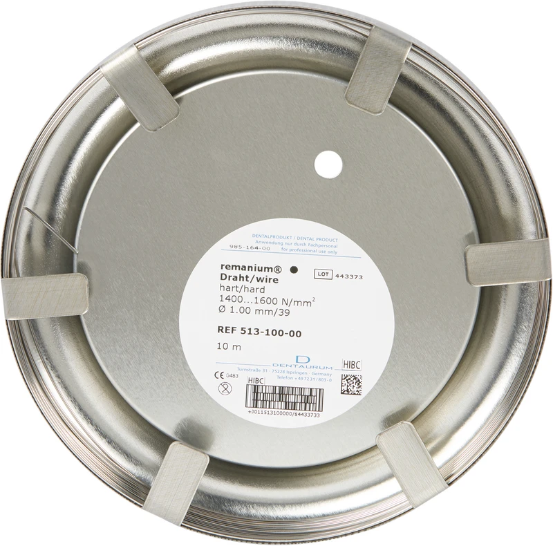 remanium® Draht  Laborrolle  rund, hart, Ø 1,00 mm