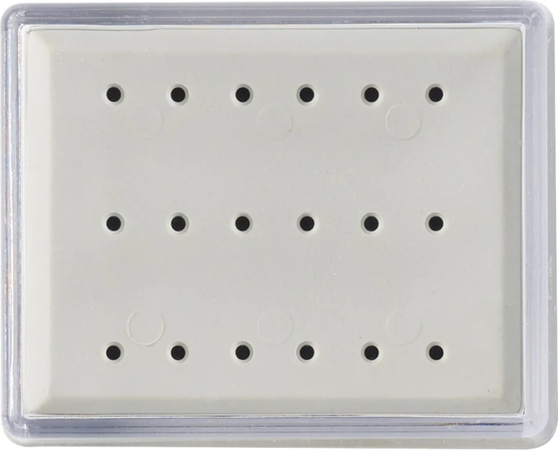 Bohrerständer  Stück  für 18 FG Instrumente, 64 x 53 x 35 mm