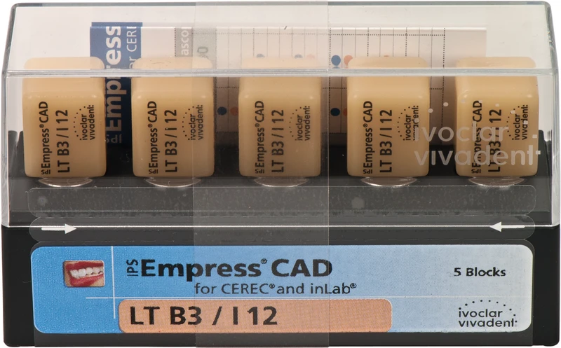 IPS Empress® CAD A-D for CEREC  Packung  5 Stück Gr. I12, B3 LT