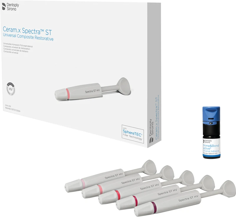 Ceram.x Spectra ST HV  Intro Kit  5 x 3 g Spritze, 2,5 ml Flasche Universaladhäsiv