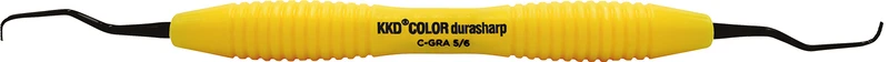 KKD® COLOR durasharp Gracey Kürette  Stück  Figur 5\6, für Präm.\Frontz., gelb, mit Silicongriff