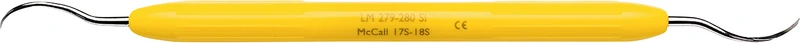 LM Universalkürette McCall  Stück  Figur 17S\18S, gelb, LM-ErgoNorm Griff
