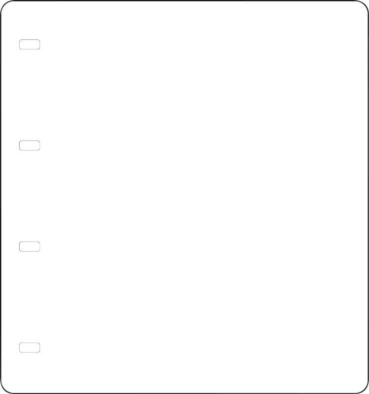 Schreib-und Wendeplatte für Terminplaner  Stück  weiß, Standard