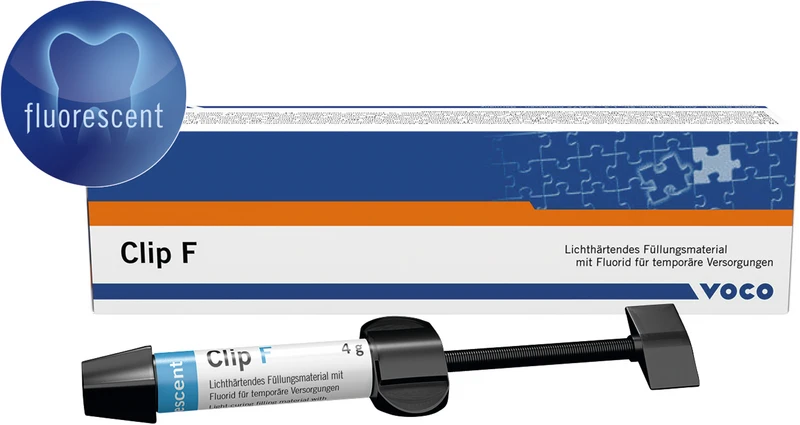 Clip F   Packung  2 x 4 g Spritze luoreszierend