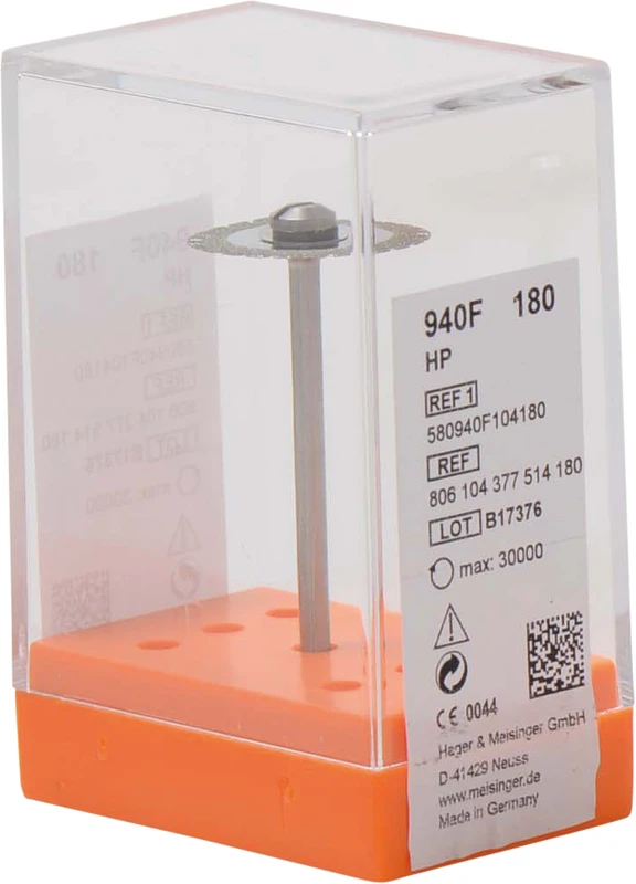 Diamantscheiben 940F  Stück  rot fein, HP, Figur 377, 0,2 mm, ISO 180