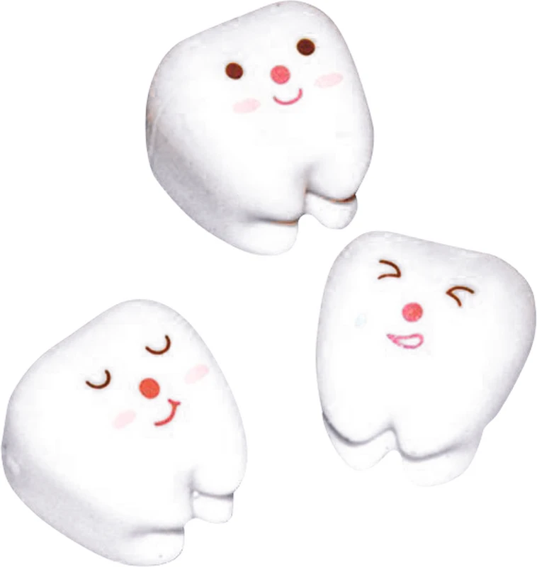 Radiergummi  Packung  72 Stück Milchzähne