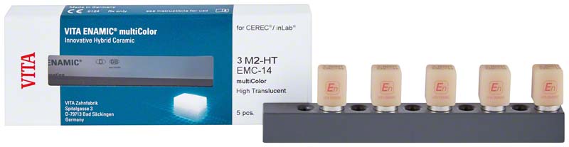 VITA ENAMIC®  Packung  5 Stück multiColor f. Cerec\inLab., 3M2-HT, EMC-14