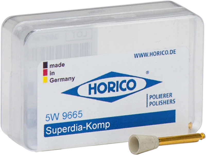 Diamantpolierer Verblendung & Composite  Packung  5 Stück grau, RA, Figur Kelch