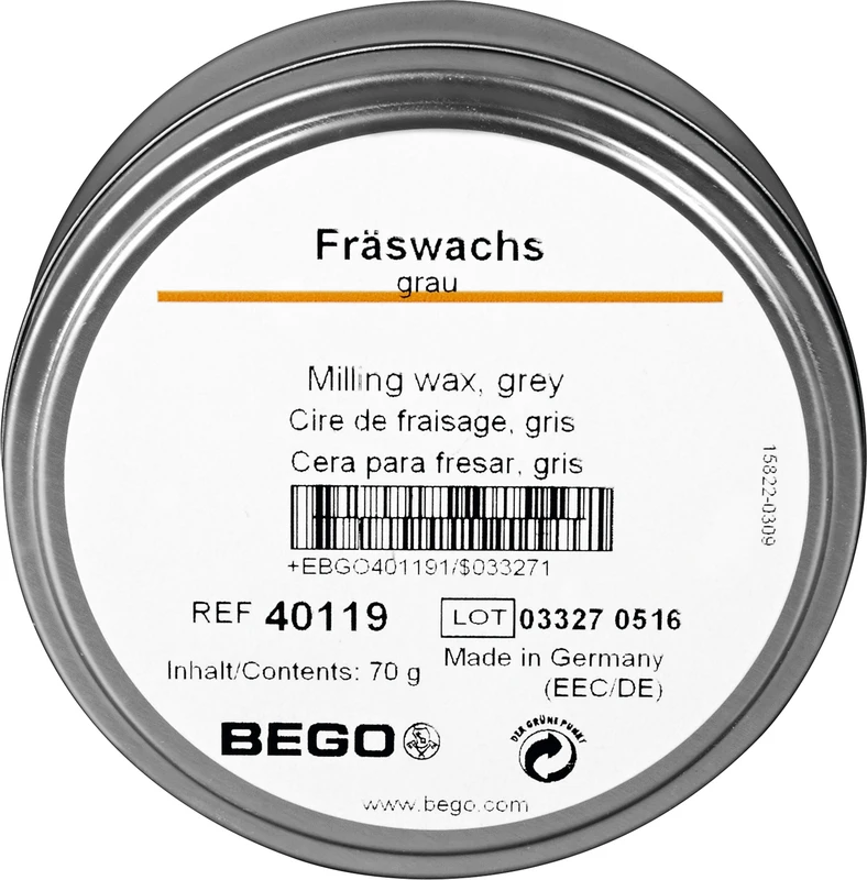 Fräswachs  Dose  70 g grau