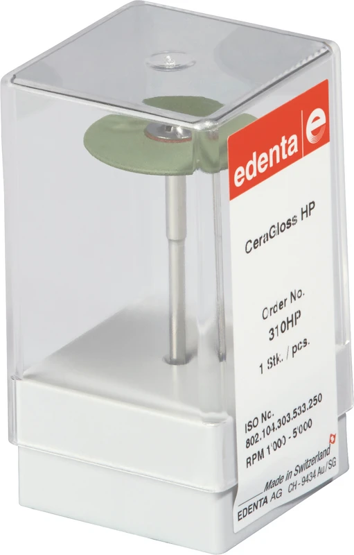 CeraGloss  Stück  grün grob, HP, Figur 303, 2 mm, ISO 250