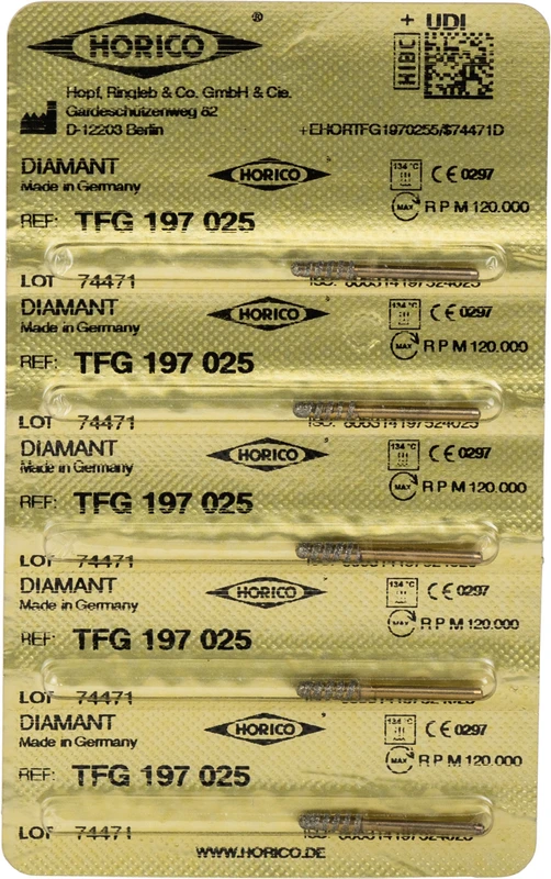 Diamant TFG 197  Packung  5 Stück FG, Figur 197, ISO 025