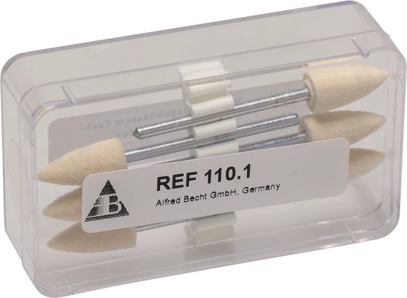 ProfiLab Polierfilz  Packung  12 Stück Spitzkegel