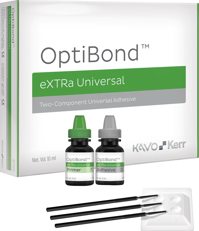 OptiBond eXTRa Universal  Flaschen Kit  5 ml Primer, 5 ml Kleber, 50 Applikatoren, 25 Mischbehälter, 1 Technikkarte