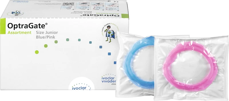 OptraGate®  Packung  2 x 20 Stück Junior (blau, pink)