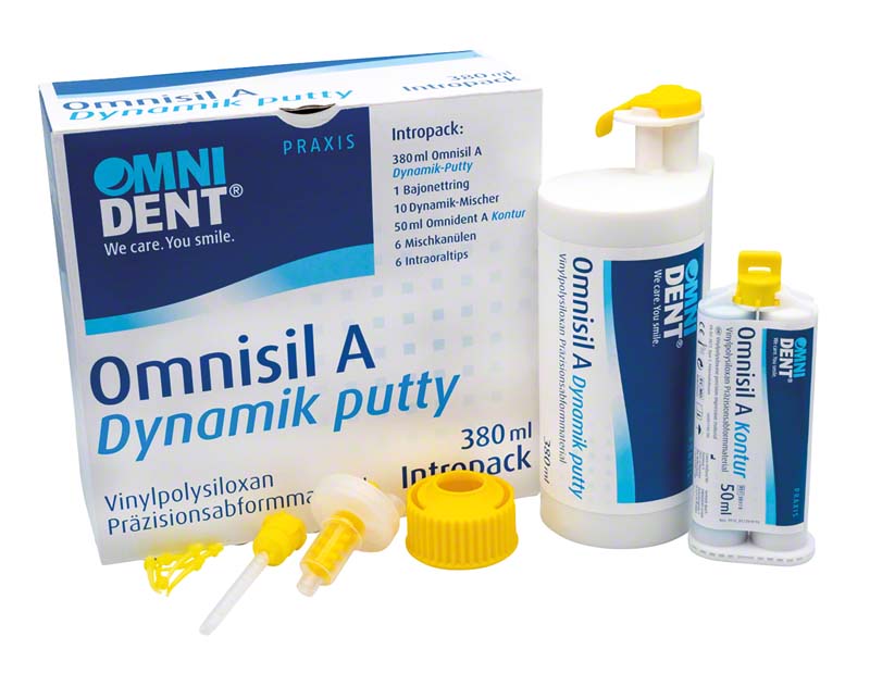 Omnisil A Dynamik-Putty  Intro Packung  380 ml Doppelkartusche, Zubehör