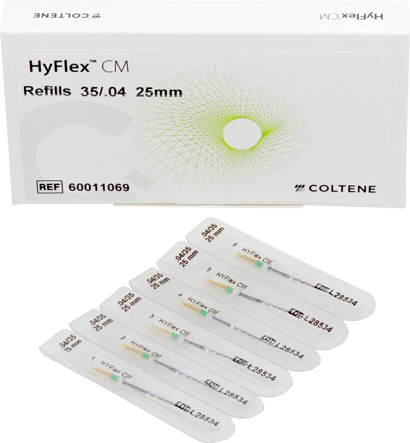 HyFlex® CM  Packung  6 Stück 25 mm, Taper.04 ISO 035