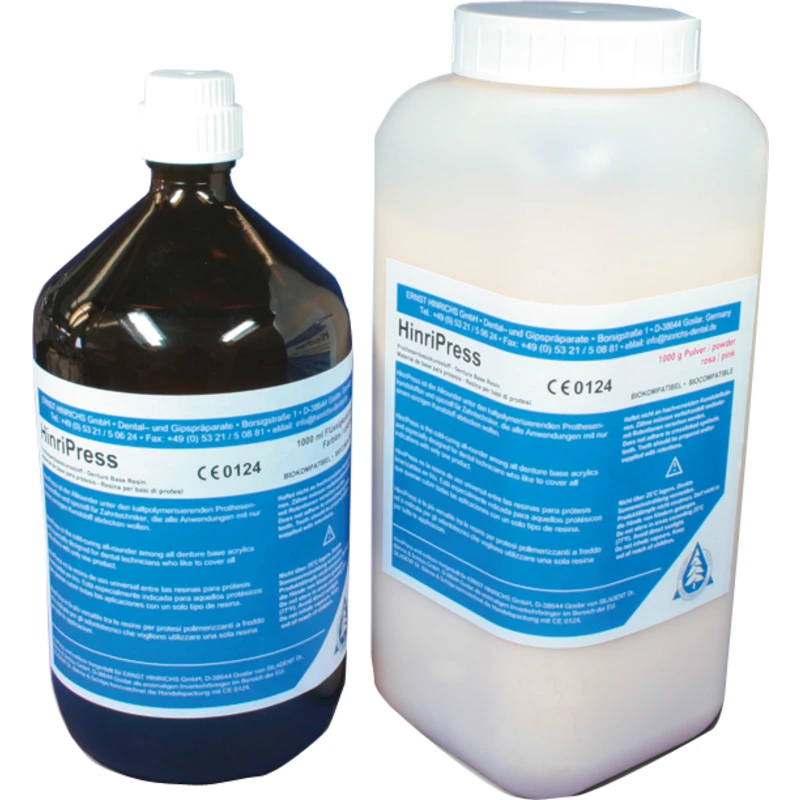 HinriPress  Flasche  1 kg Pulver, transparent