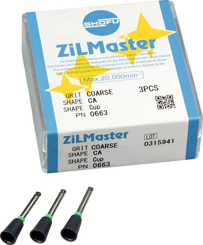 ZiLMaster  Packung  3 Stück grün grob, Figur Kelch, ISO 065