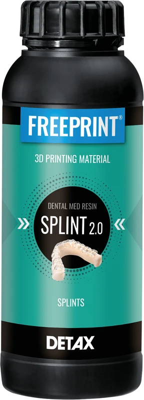 FREEPRINT® splint 2.0  Flasche  1 kg Kunststoff 385 nm, transparent