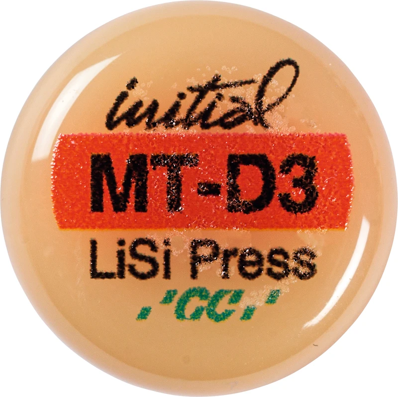 GC Initial LiSi Press  Packung  5 x 3 g Rohling D3 MT