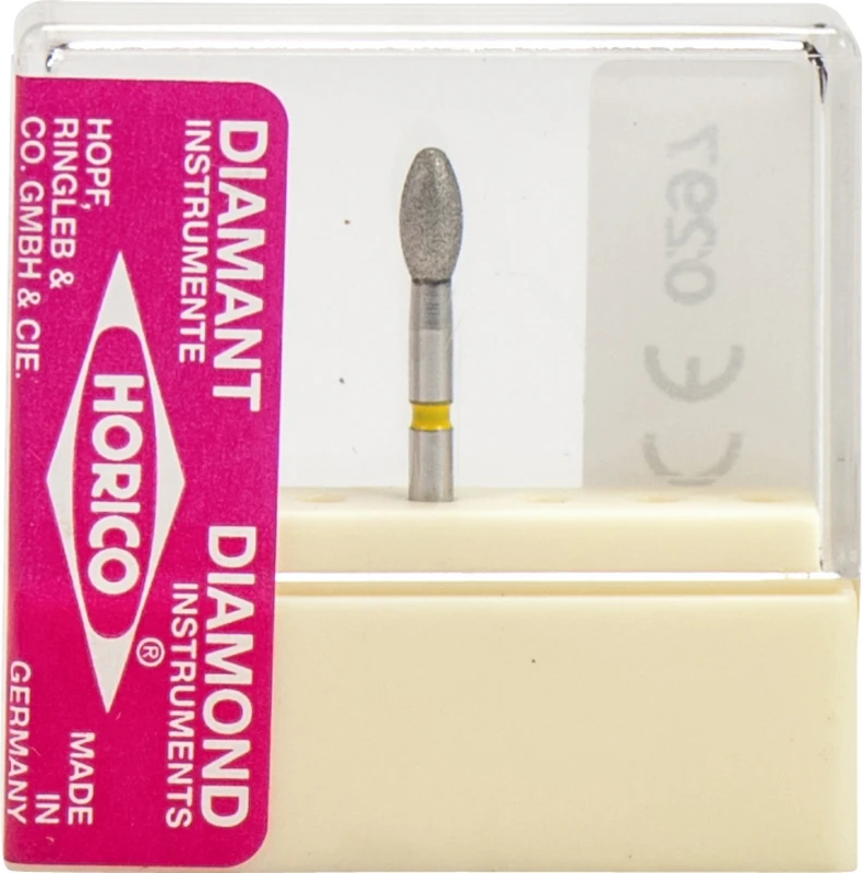 Diamantschleifer 277  Stück  gelb x-fein, FG, Figur 277, 4,5 mm, ISO 023