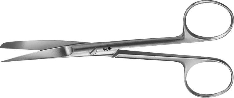 Chirurgische Scheren  Stück  145 mm, gebogen