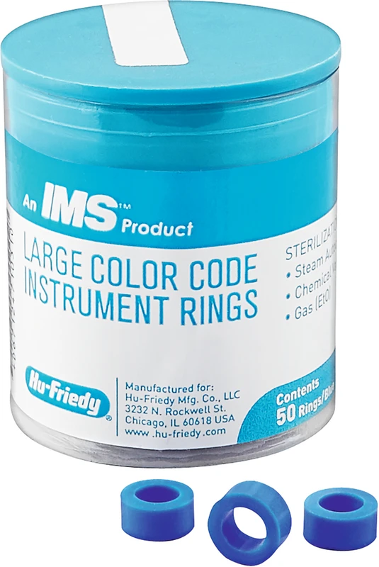 IMS Farbkodierungsringe maxi  Packung  50 Stück, IMS-1288L, blau